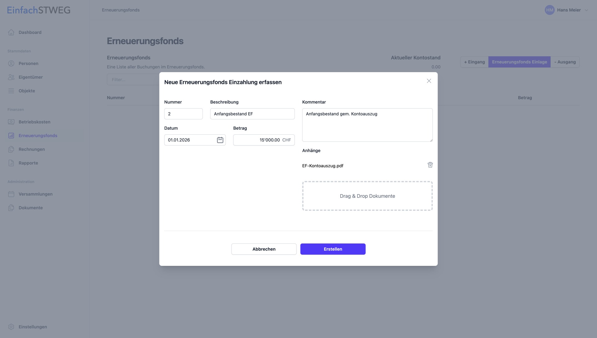 Geschäftsjahr bearbeiten