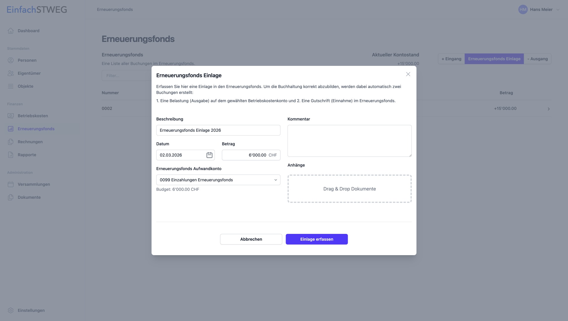 Geschäftsjahr bearbeiten