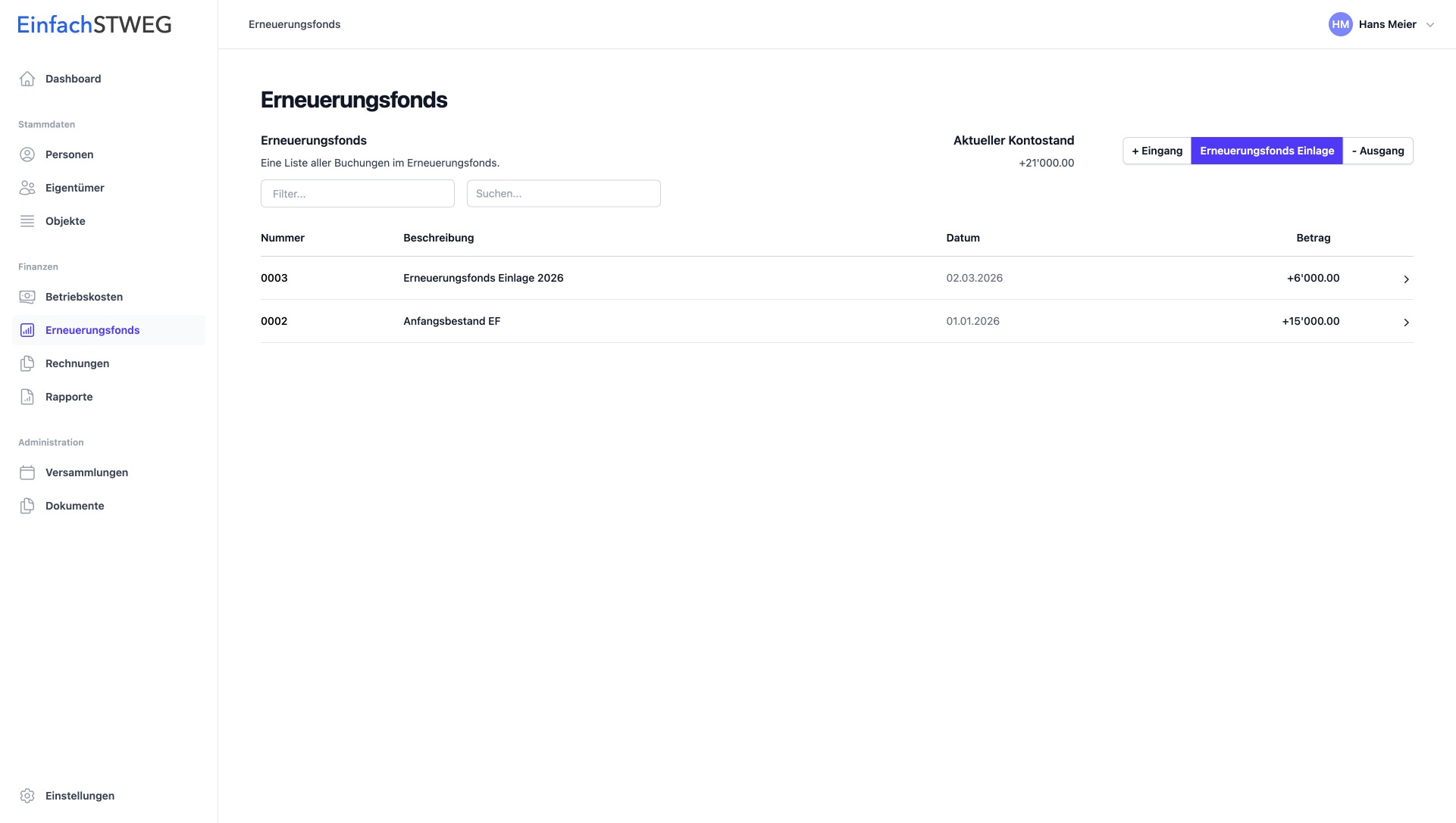 Geschäftsjahr bearbeiten